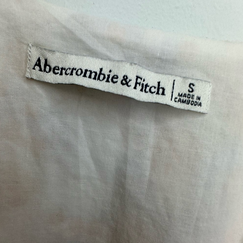 Abercrombie & Fitch Y2K Boho Cottage Core Floral  Coastal Mini Dress  Sz Small - Picture 7 of 13
